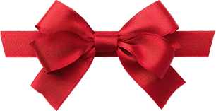 Red gift bow