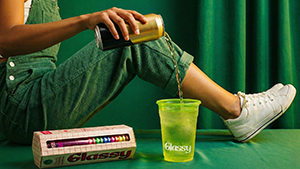 Pouring drink into cup