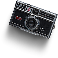 Retro camera sticker