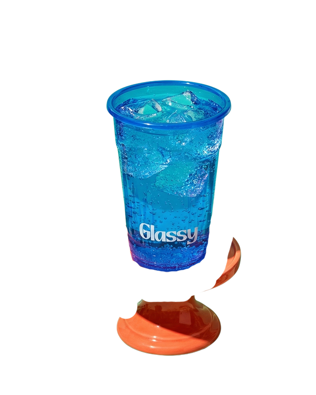 Blue Glassy cup